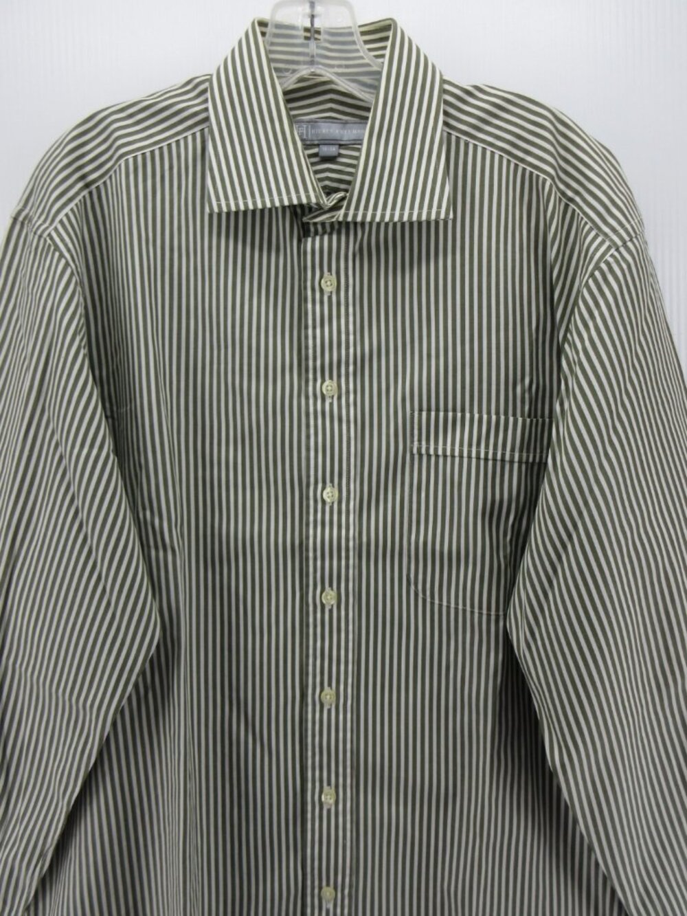 Hickey Freeman Shirt 16 Button Up Dress Shirt Striped Classic Large * - Picture 2 of 12